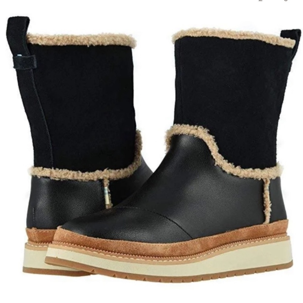 Women’s Toms Makenna Black Suede Boots